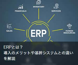ERPとは？導入のメリットや基幹システムとの違いを解説