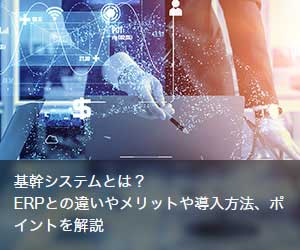 基幹システムとは？ ERPとの違いやメリットや導入方法、ポイントを解説